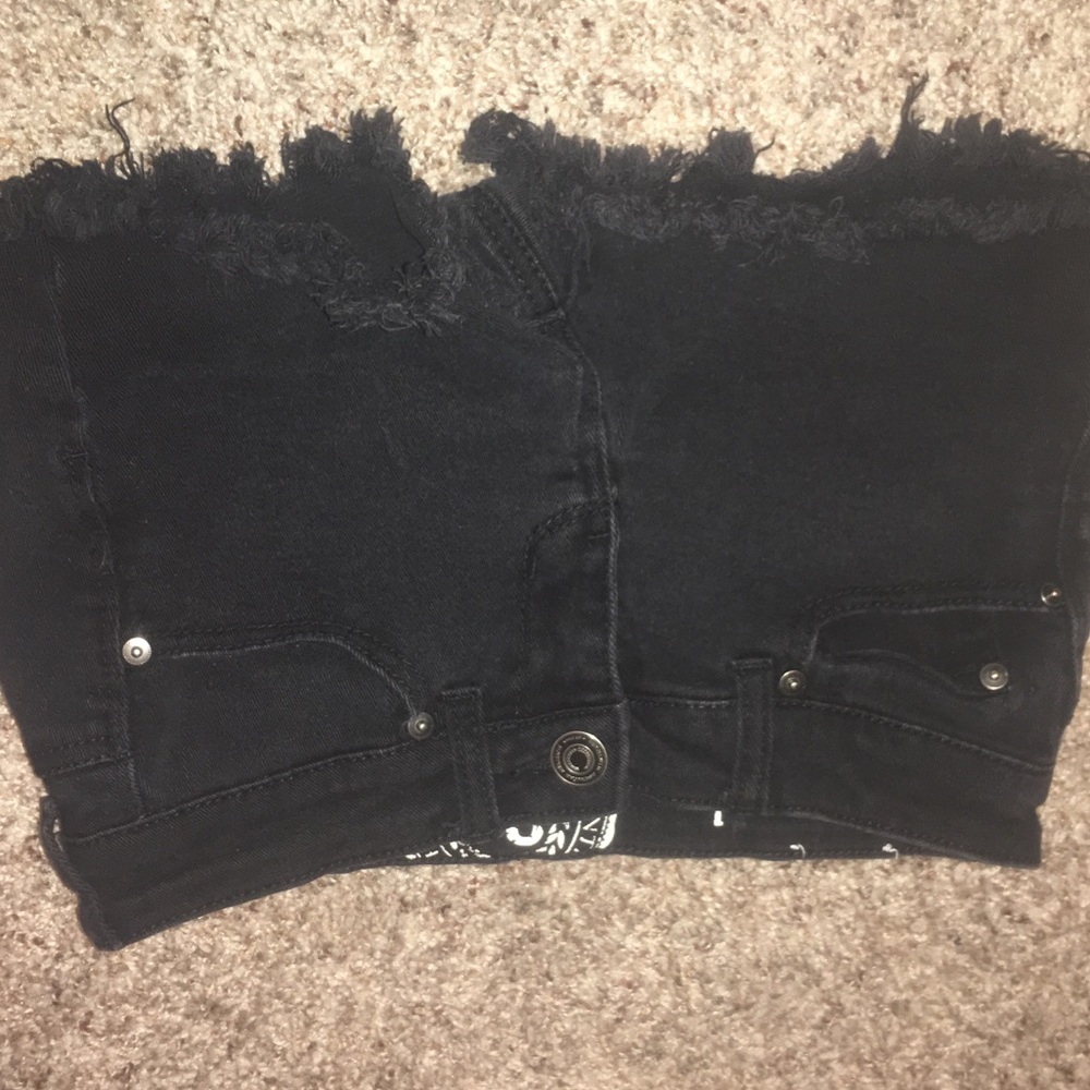 Black little shorts